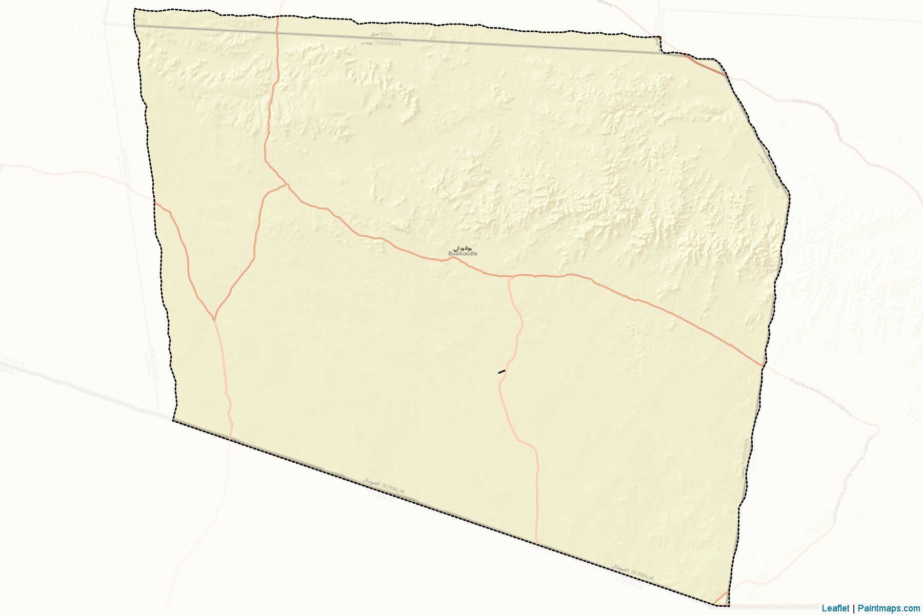 Muestras de recorte de mapas Buuhoodle (Togdheer)-2