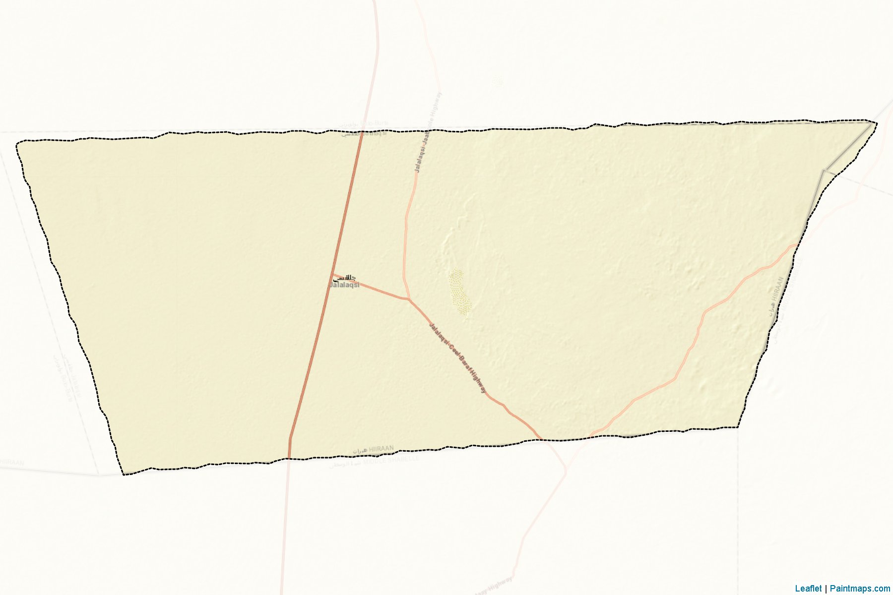 Muestras de recorte de mapas Jalalaqsi (Hiiraan)-2