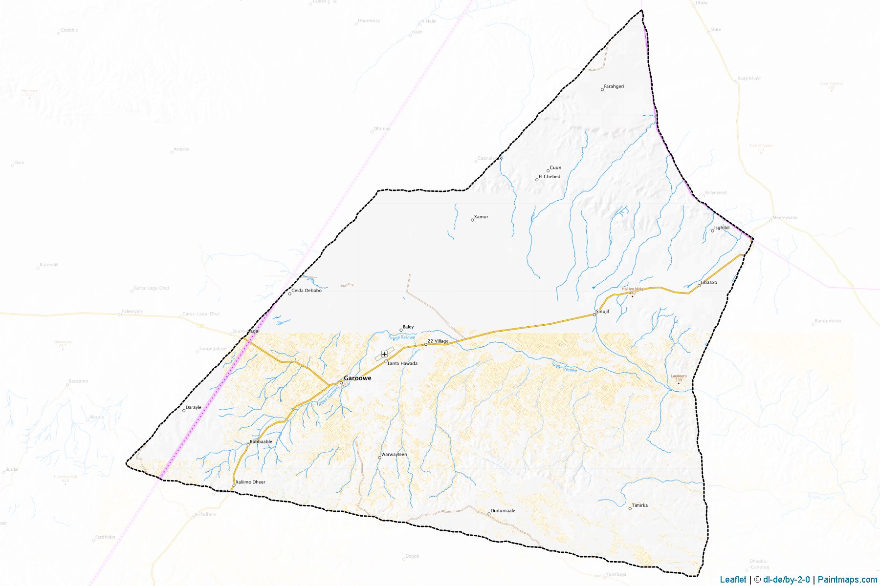 Muestras de recorte de mapas Garoowe (Nugaal)-1