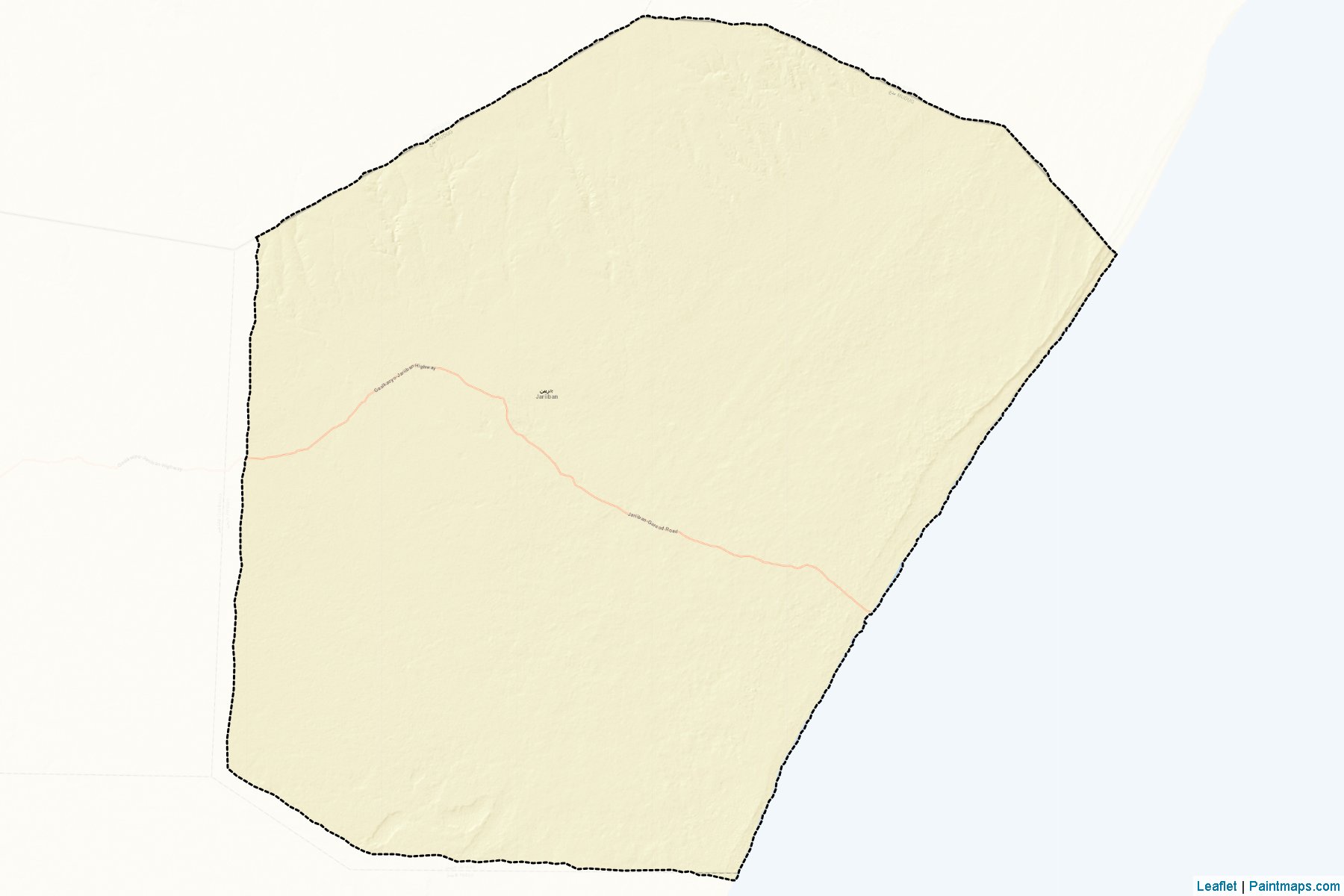 Muestras de recorte de mapas Jariiban (Mudug)-2