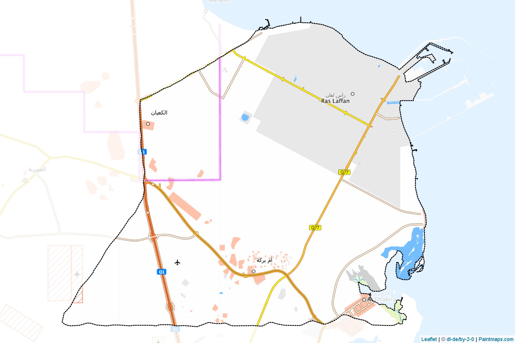 Al Thakhira/Rass Laffan/Umm Birka (Al Khor) Haritası Örnekleri-1