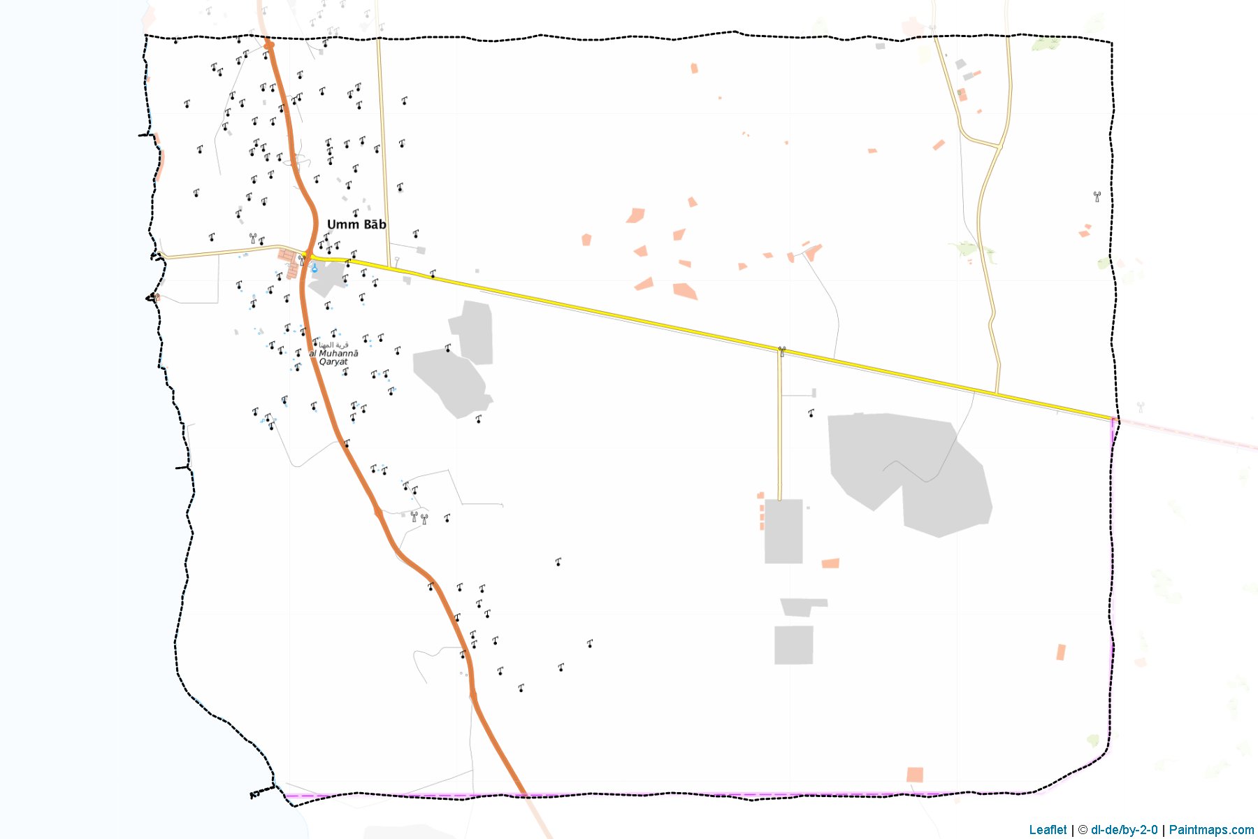 Umm Bab (Al-Shahaniya‎) Map Cropping Samples-1