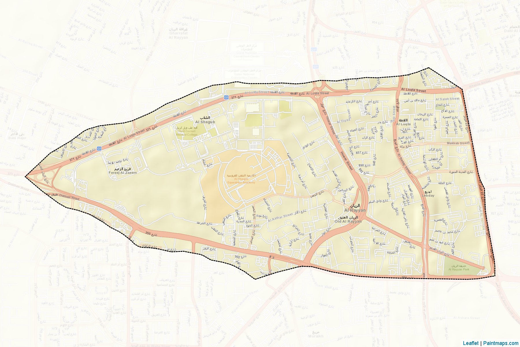 Al Luqta/Old Al Rayyan/Al Zaeem District (Er Reyyan) Haritası Örnekleri-2