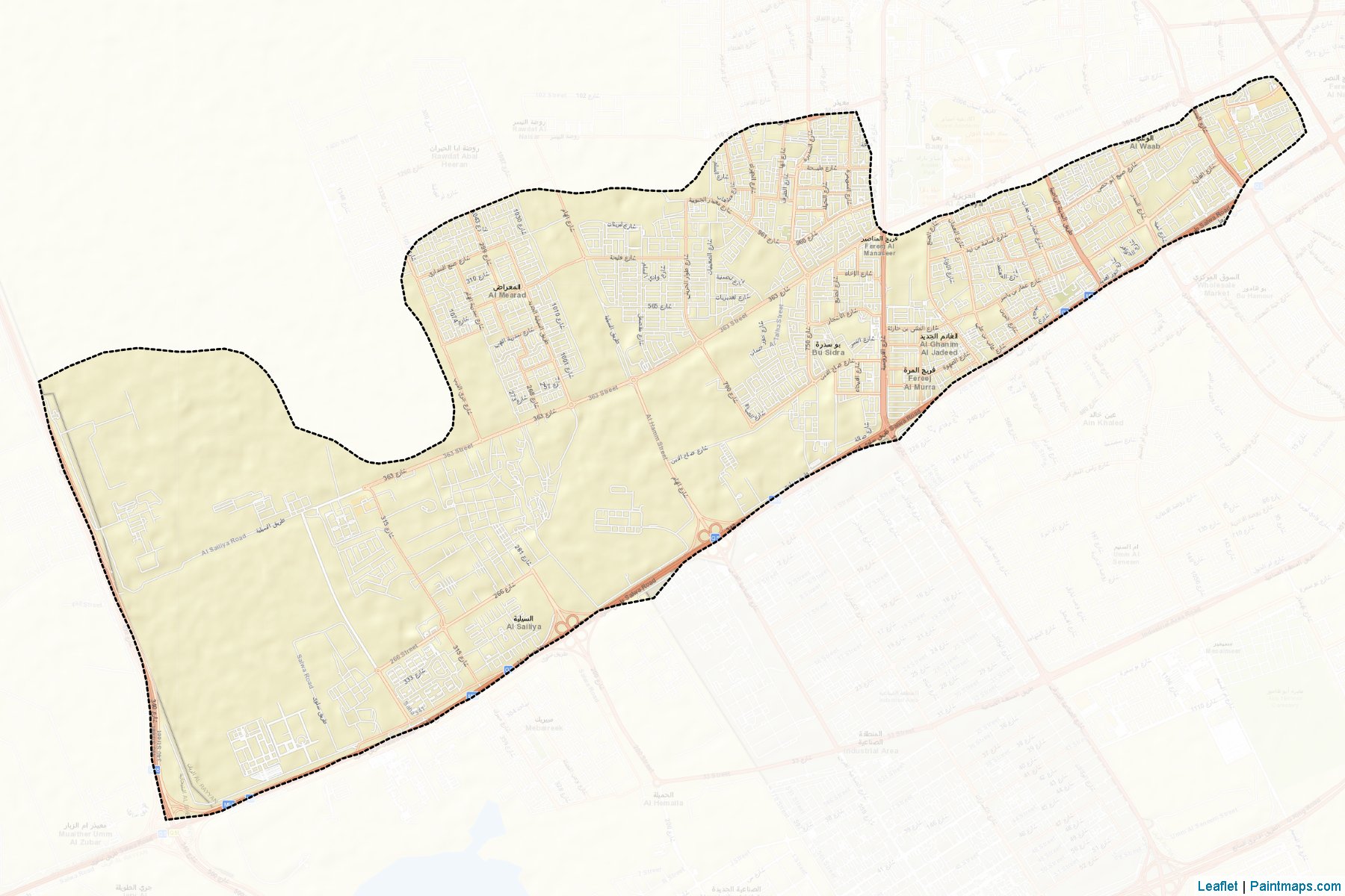 Al Soudan South/Al Waab/Al Aziziya (Er Reyyan) Haritası Örnekleri-2