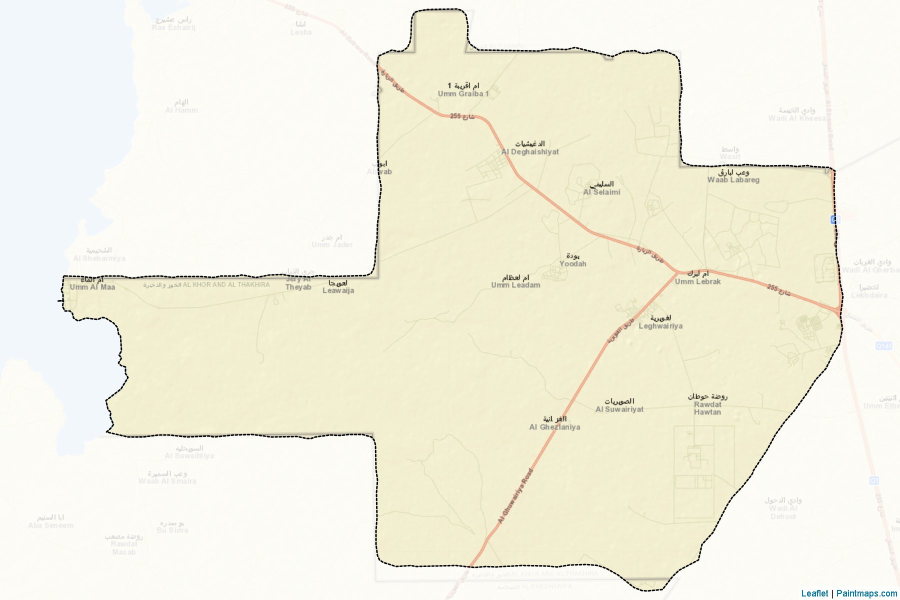 Al Ghuwairiya (Al Khor) Map Cropping Samples-2