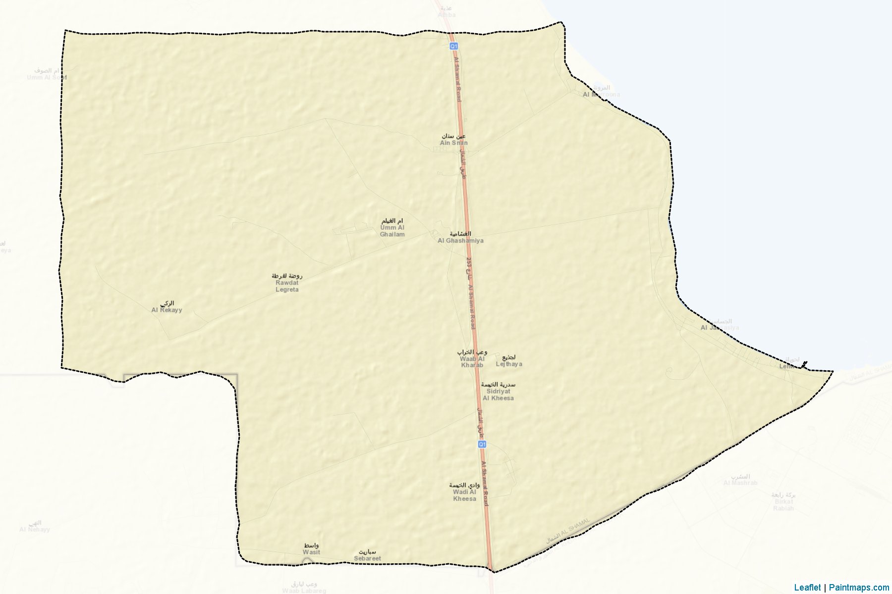 Fuwairit/Ain Sinan/Madinat Al Kaaban (Madinat Al Shamal) Map Cropping Samples-2