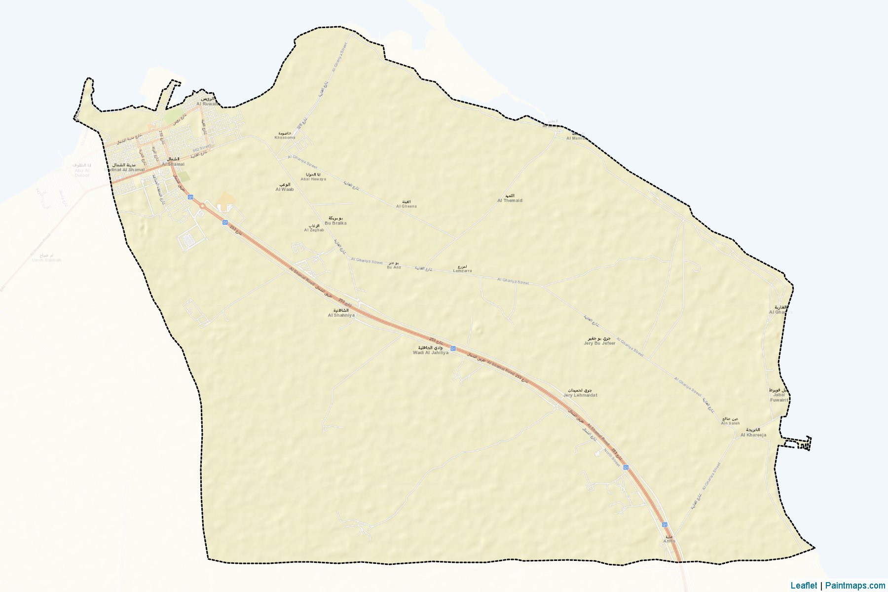 Al Ruwais / Madinat Al Shamal (Madinat ach Shamal) Haritası Örnekleri-2