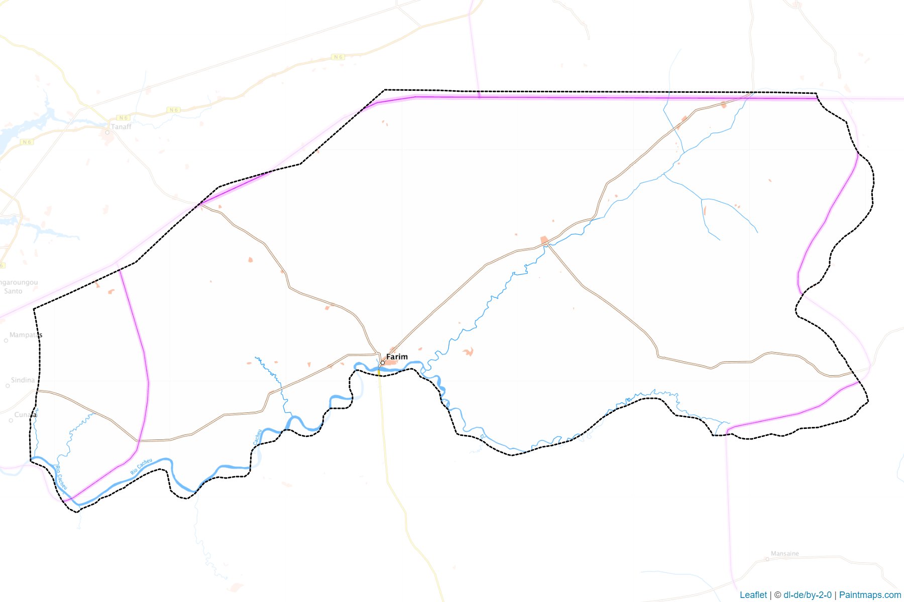 Muestras de recorte de mapas Farim (Oio)-1