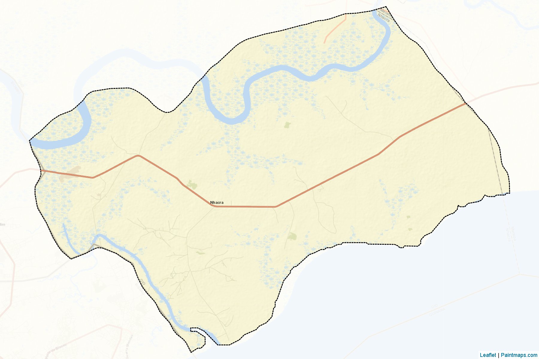 Muestras de recorte de mapas Nhacra (Oio)-2