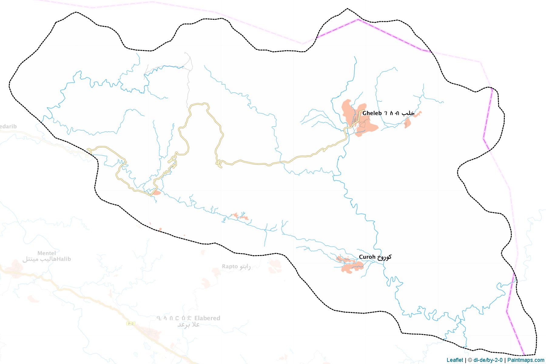 Muestras de recorte de mapas Gheleb (Anseba)-1