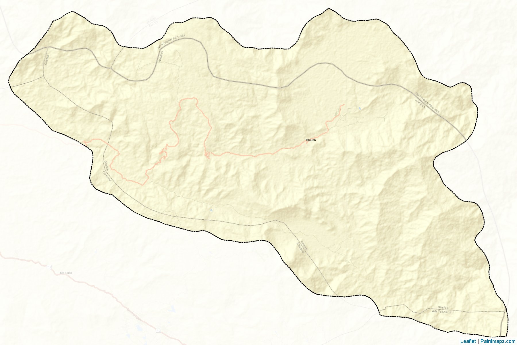 Muestras de recorte de mapas Gheleb (Anseba)-2