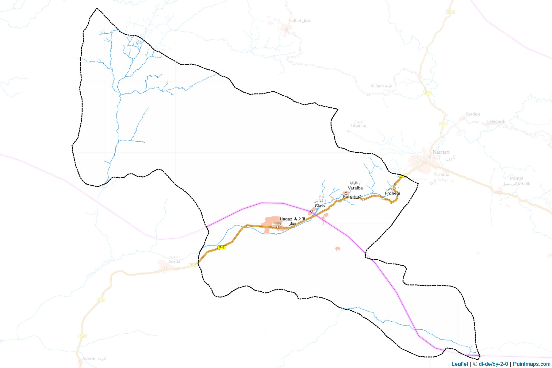 Hagaz (Anseba Region) Map Cropping Samples-1