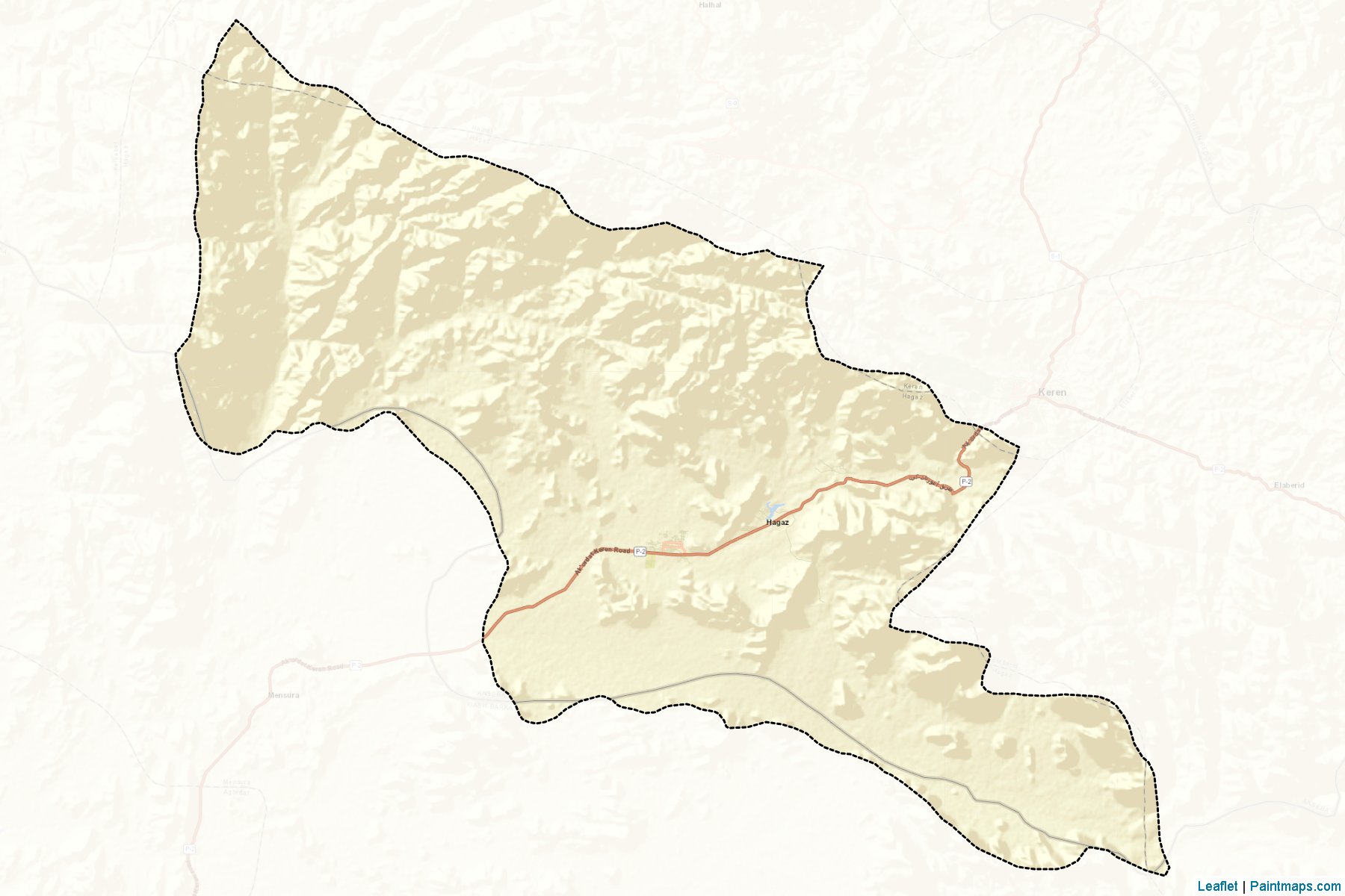 Hagaz (Anseba Region) Map Cropping Samples-2