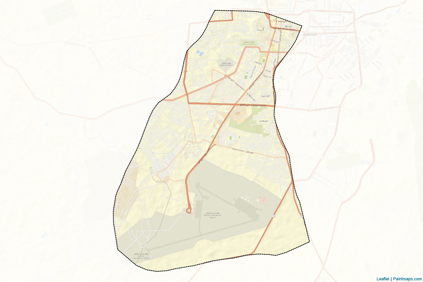 South Western Asmara (Maekel Region) Map Cropping Samples-2