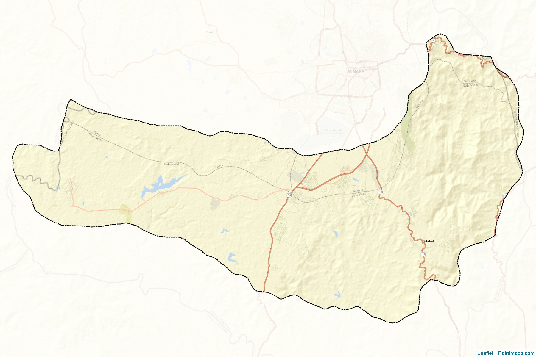 Ghala Nefhi (Maekel Region) Map Cropping Samples-2