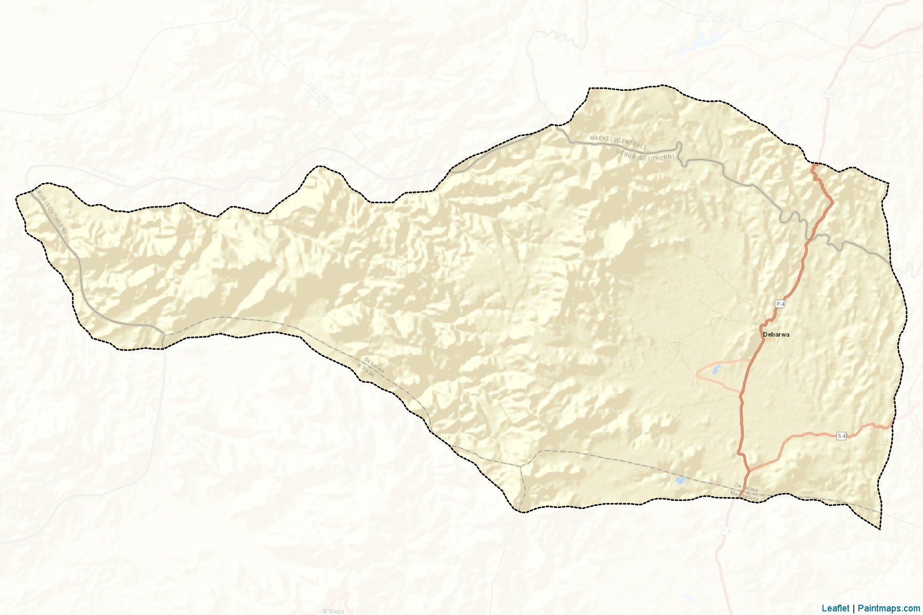 Muestras de recorte de mapas Dbarwa (Maekel)-2