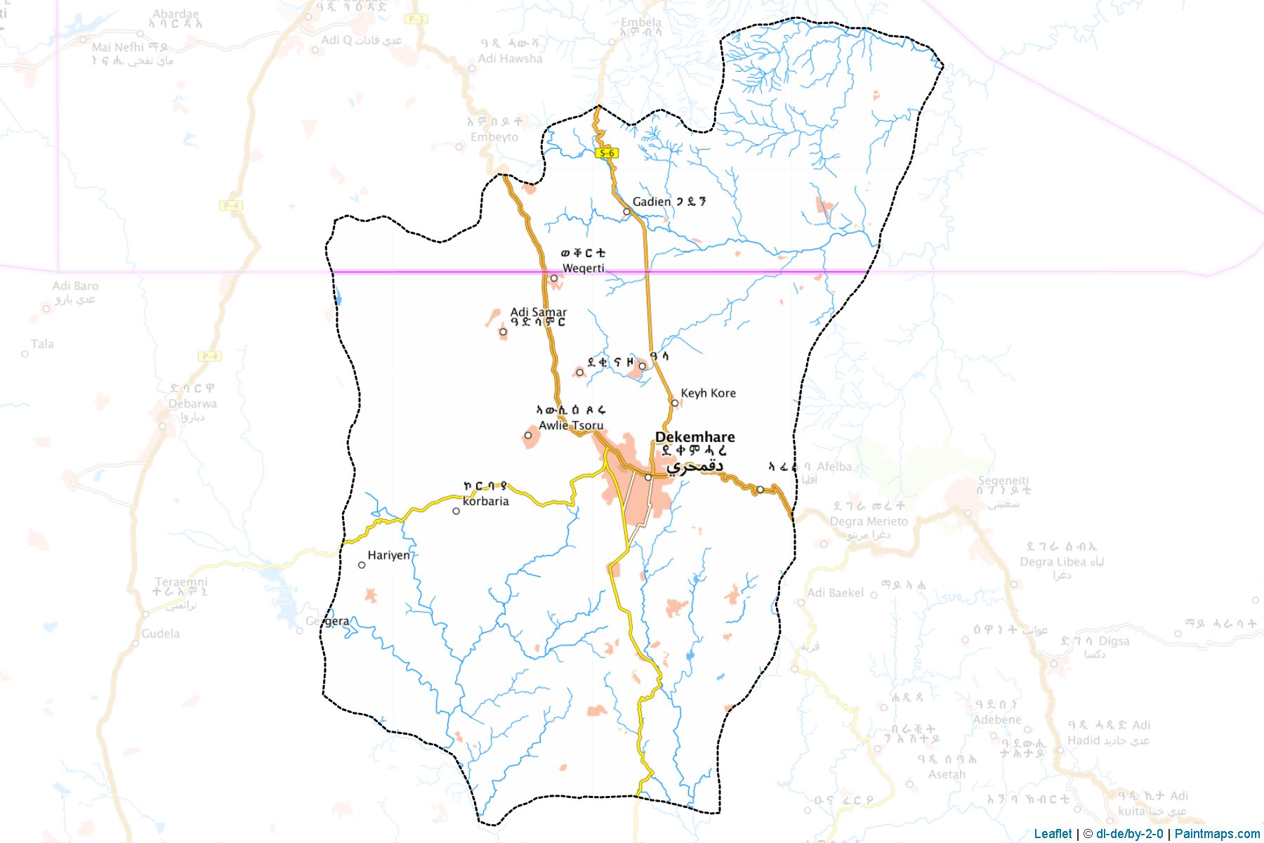 Dekemhare (Debub) Map Cropping Samples-1