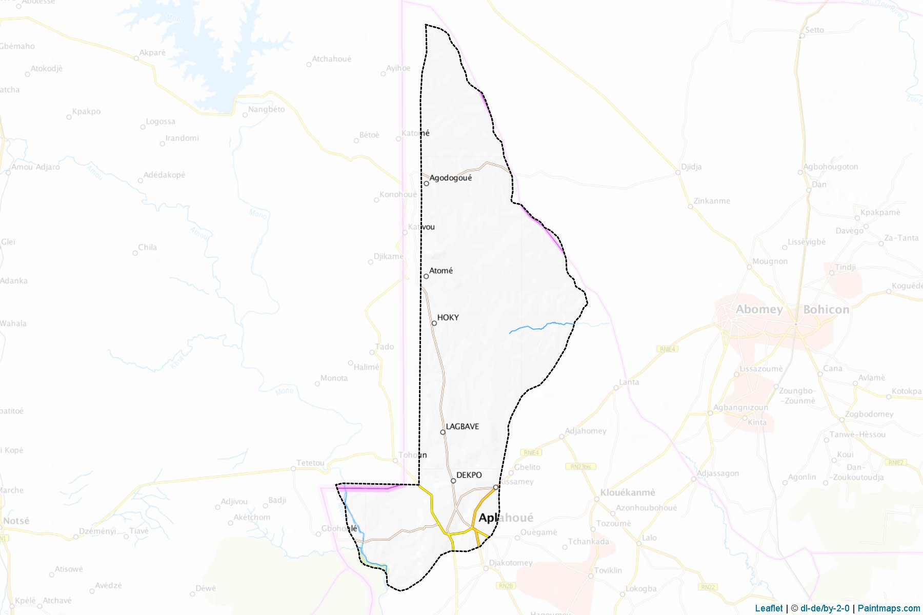 Aplahoue (Kouffo Department) Haritası Örnekleri-1