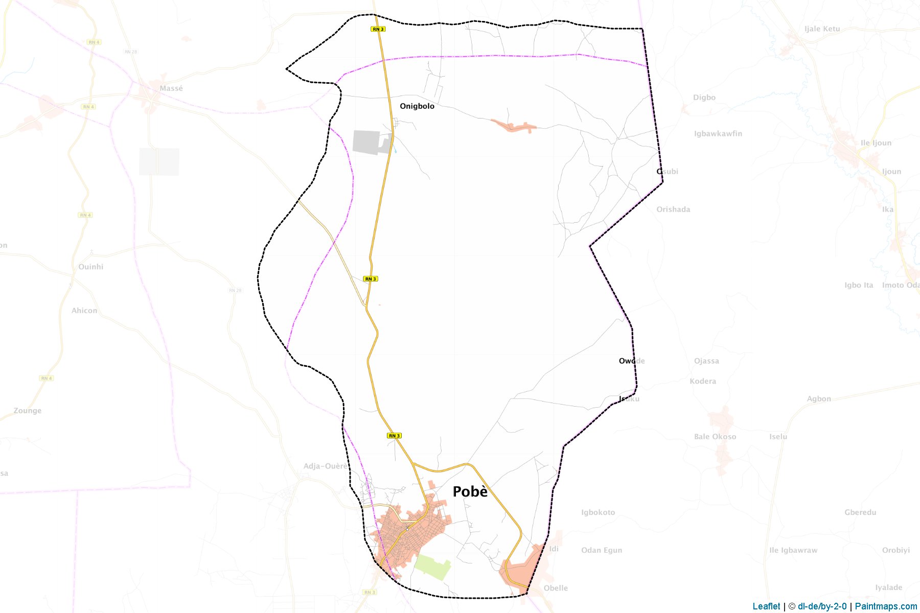 Pobè (Plateau Department) Map Cropping Samples-1