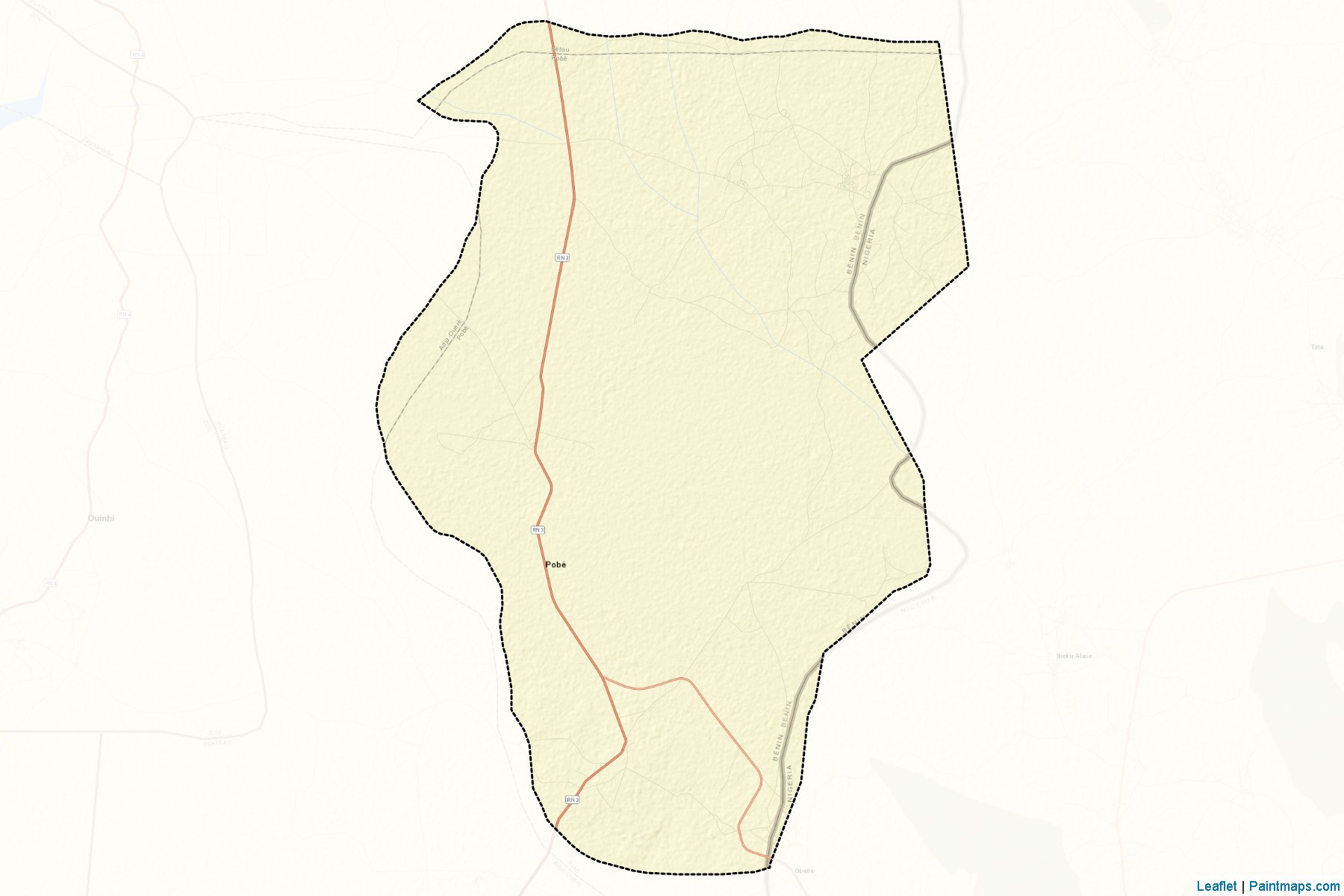 Pobè (Plateau Department) Map Cropping Samples-2