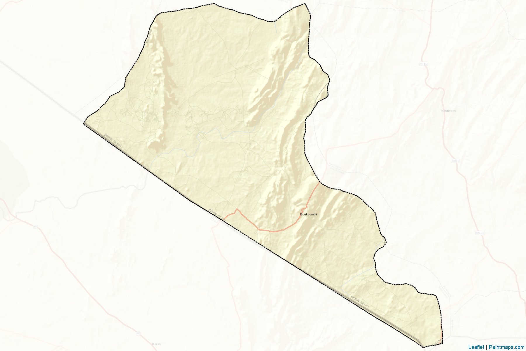 Boukoumbé (Atakora Department) Map Cropping Samples-2