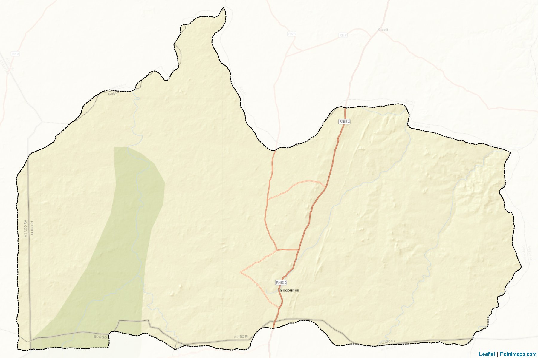 Gogounou (Alibori Department) Map Cropping Samples-2