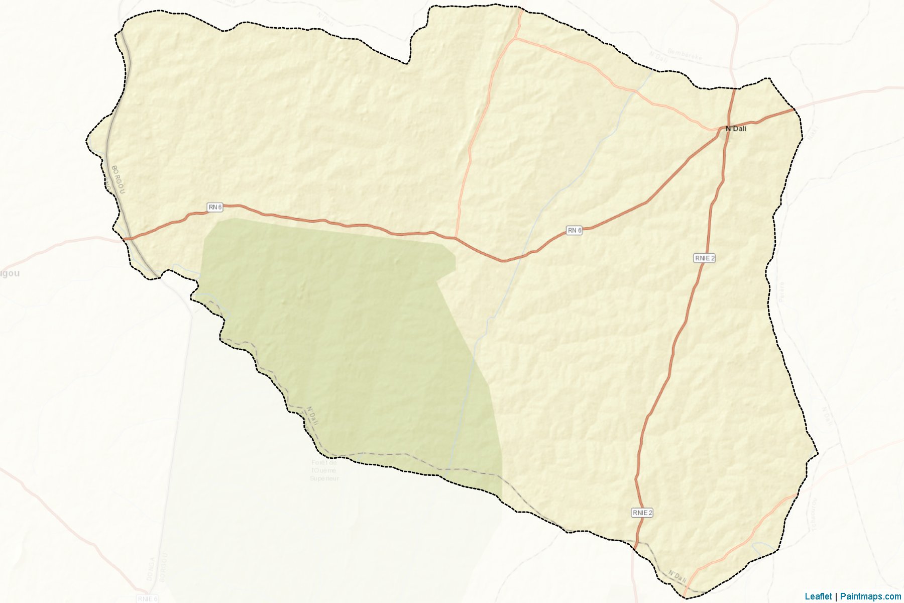 N'Dali (Borgou Department) Map Cropping Samples-2