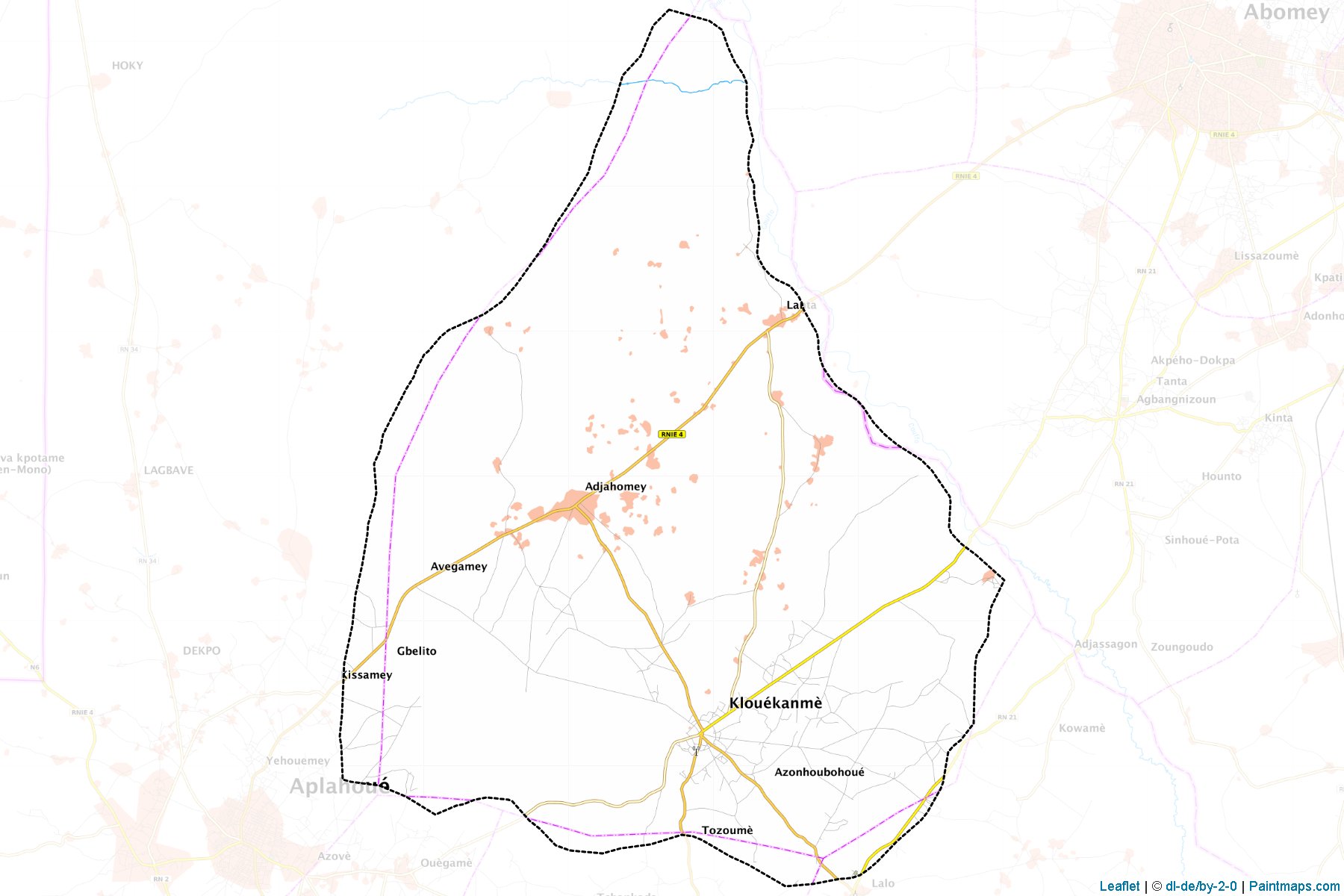 Klouekanme (Kouffo Department) Haritası Örnekleri-1