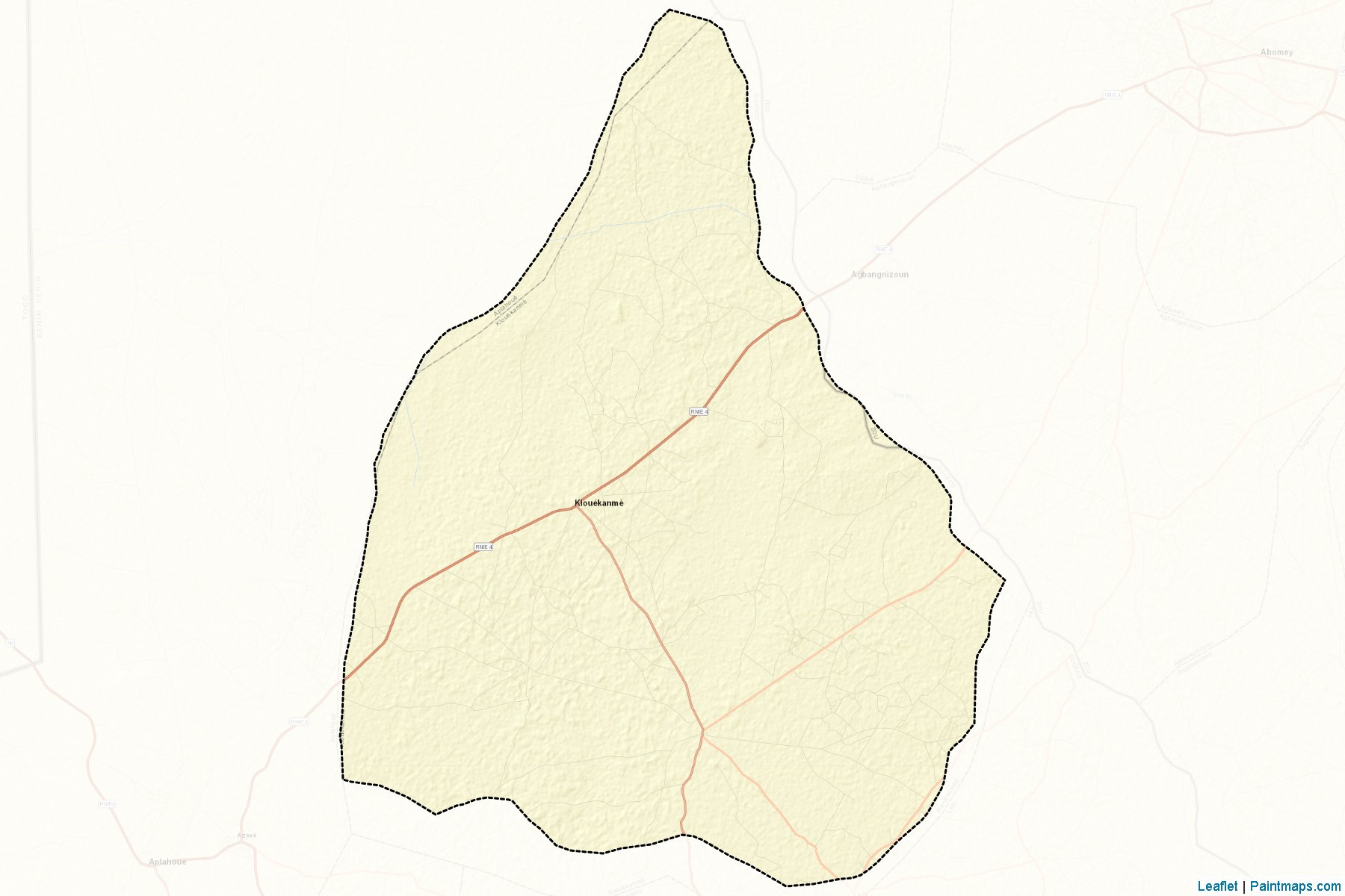 Klouékanmè (Kouffo Department) Map Cropping Samples-2