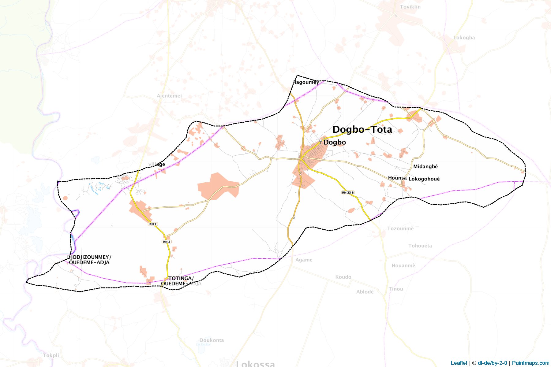 Muestras de recorte de mapas Dogbo (Kouffo)-1