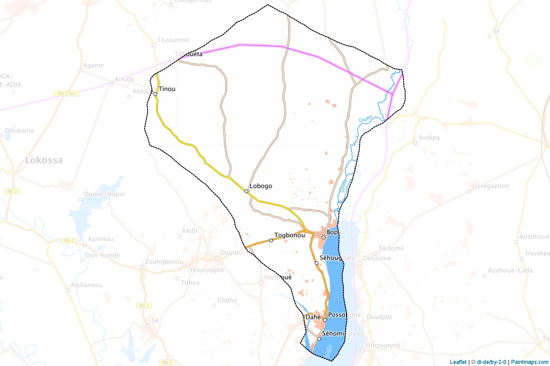 Bopa (Mono Department) Map Cropping Samples-1