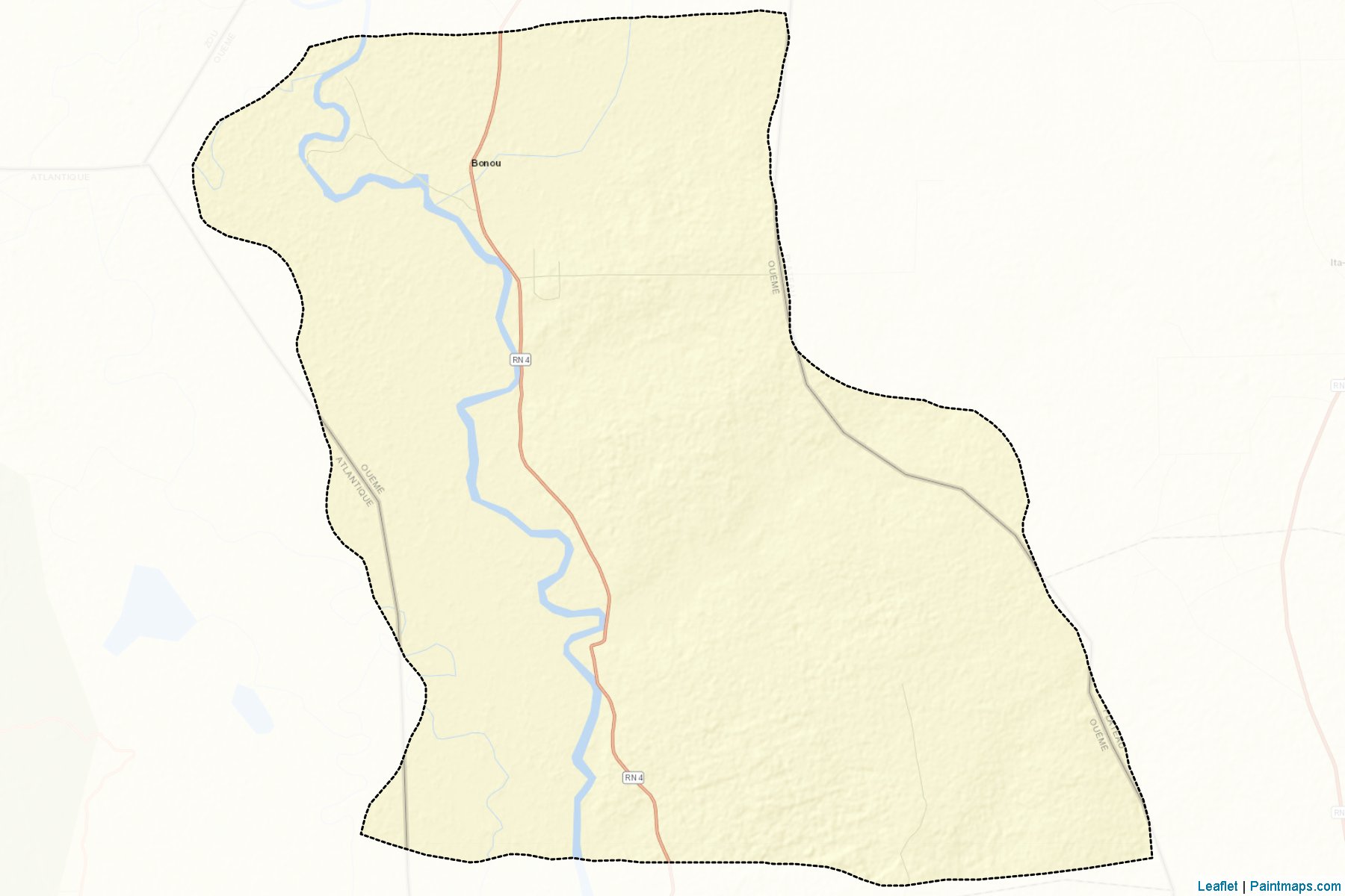 Muestras de recorte de mapas Bonou (Ouémé)-2