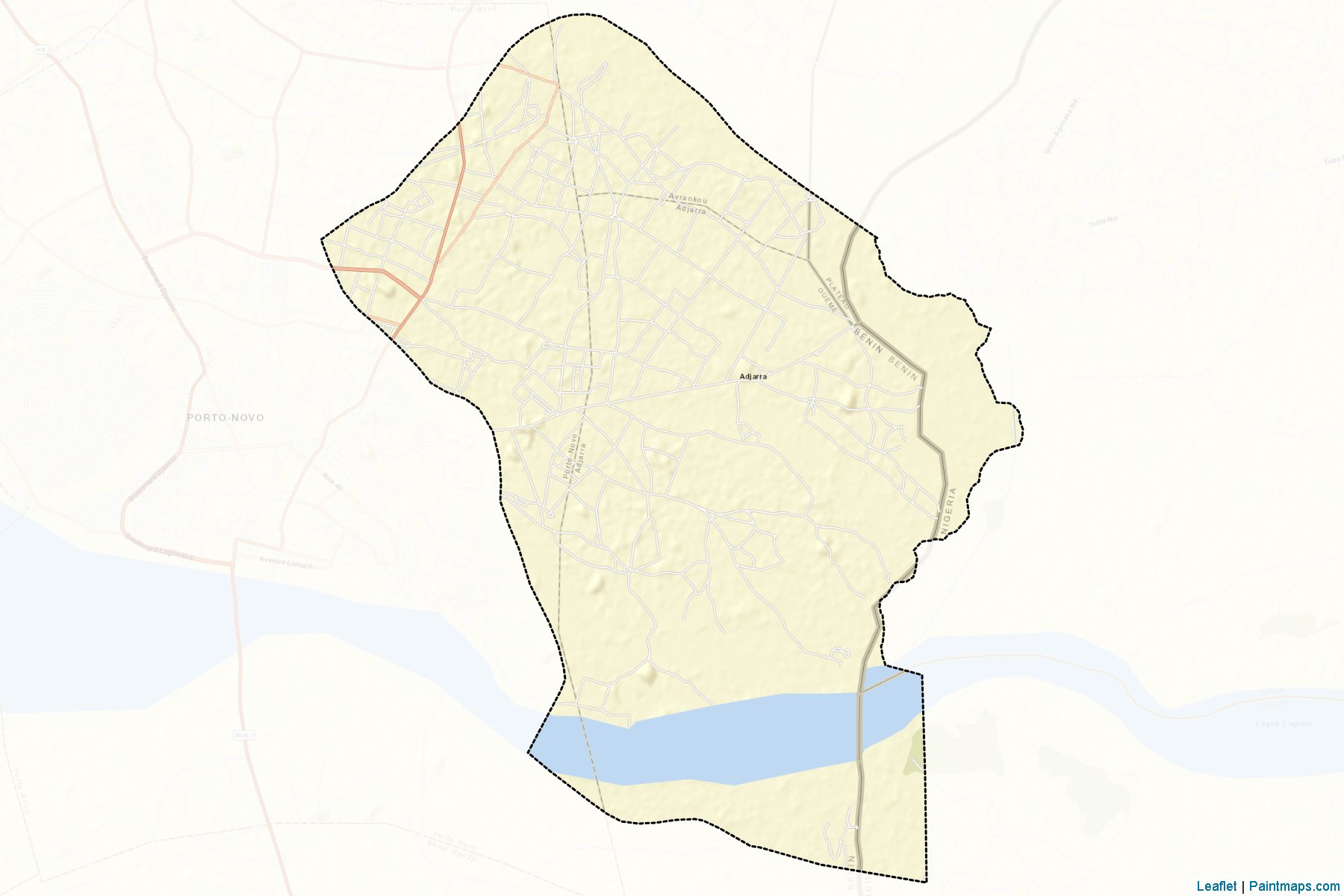 Adjarra (Ouémé Department) Map Cropping Samples-2