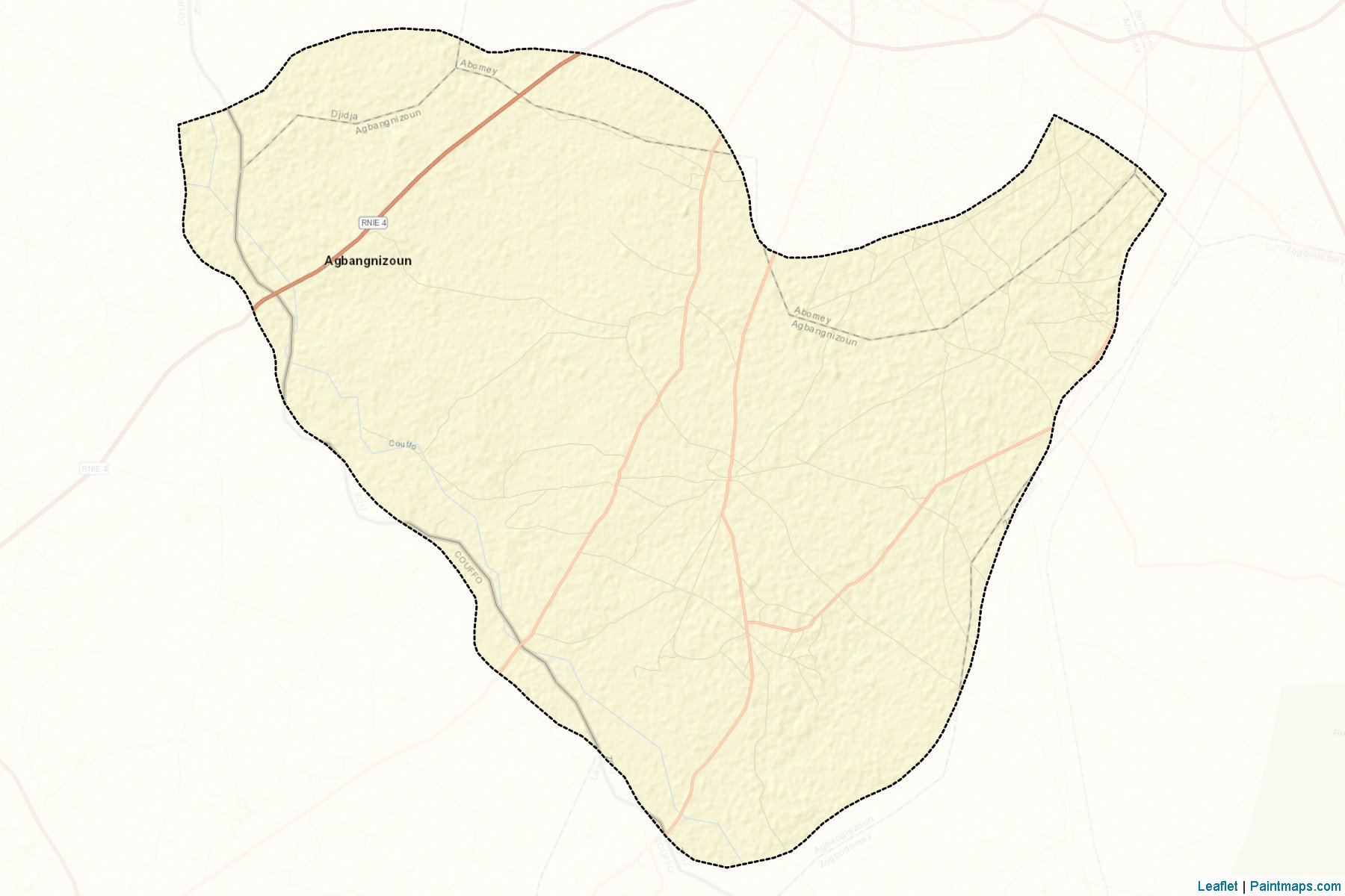 Agbangnizoun (Zou Department) Map Cropping Samples-2