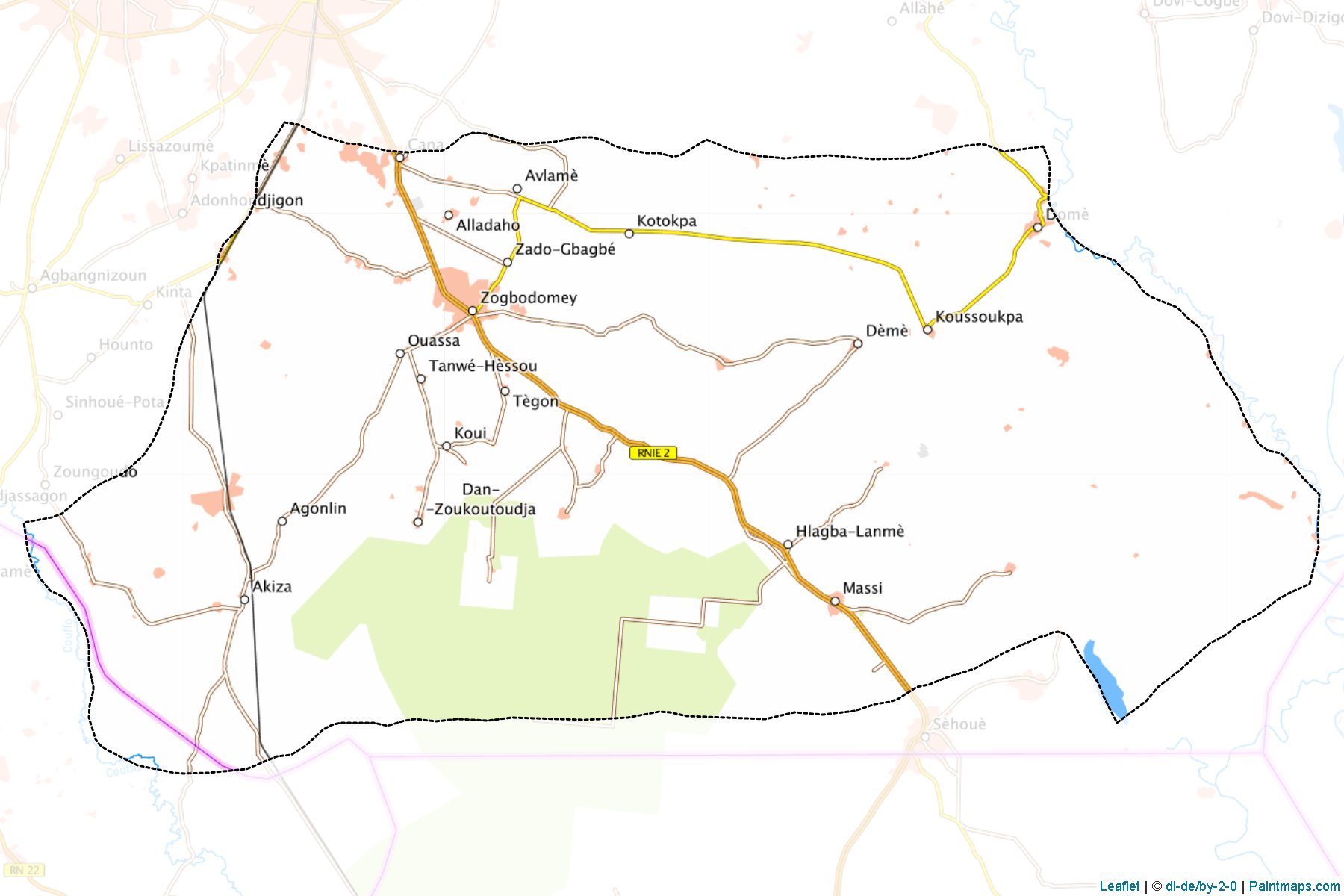 Zogbodomey (Zou Department) Map Cropping Samples-1