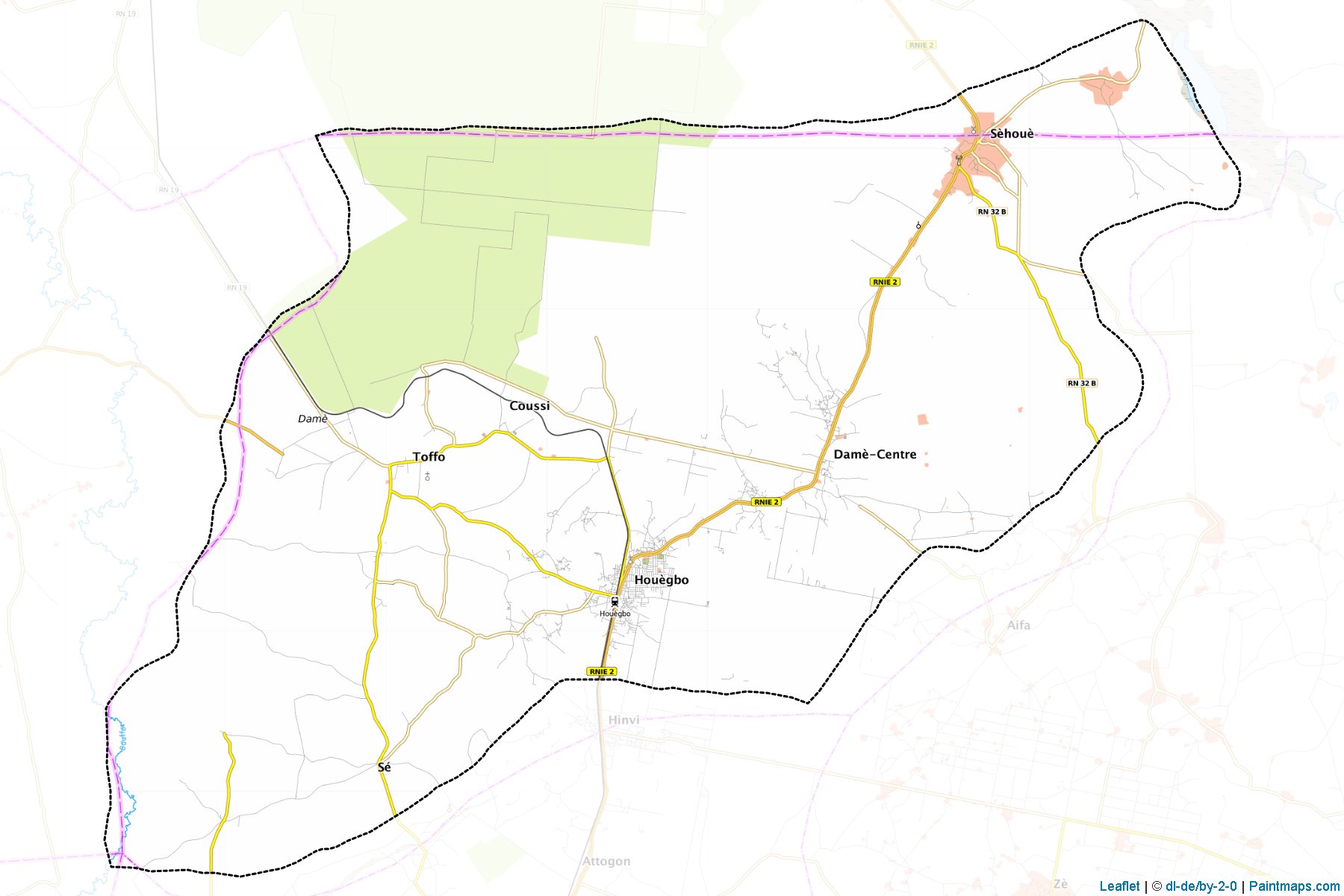 Toffo (Atlantique Department) Map Cropping Samples-1