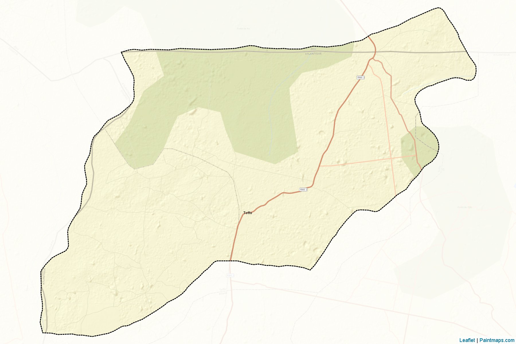 Toffo (Atlantique Department) Map Cropping Samples-2