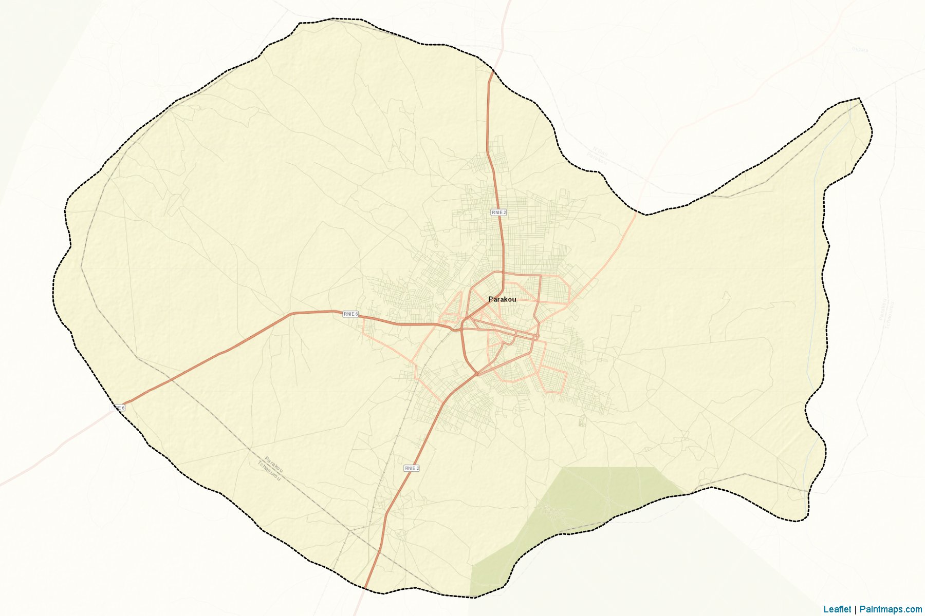 Parakou (Borgou Departmanı) Haritası Örnekleri-2