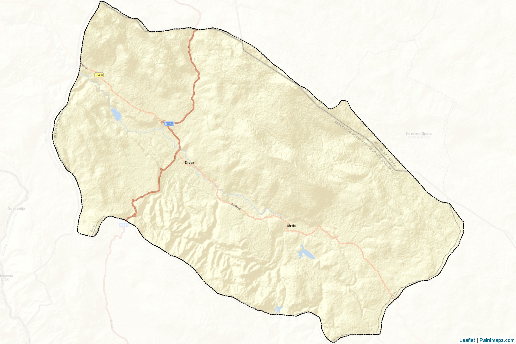 Drvar (West Bosnia) Map Cropping Samples-2