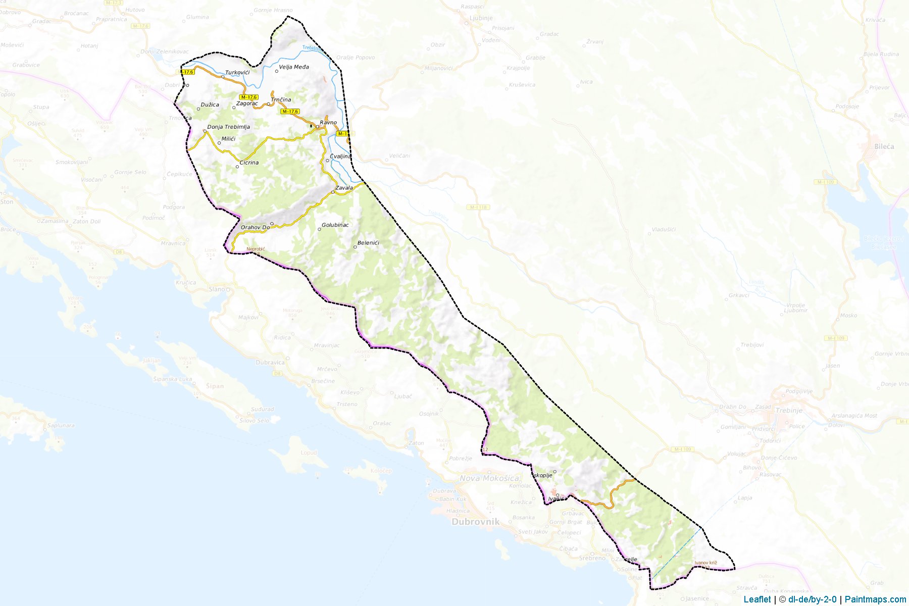 Ravno (Herzegovina-Neretva) Map Cropping Samples-1