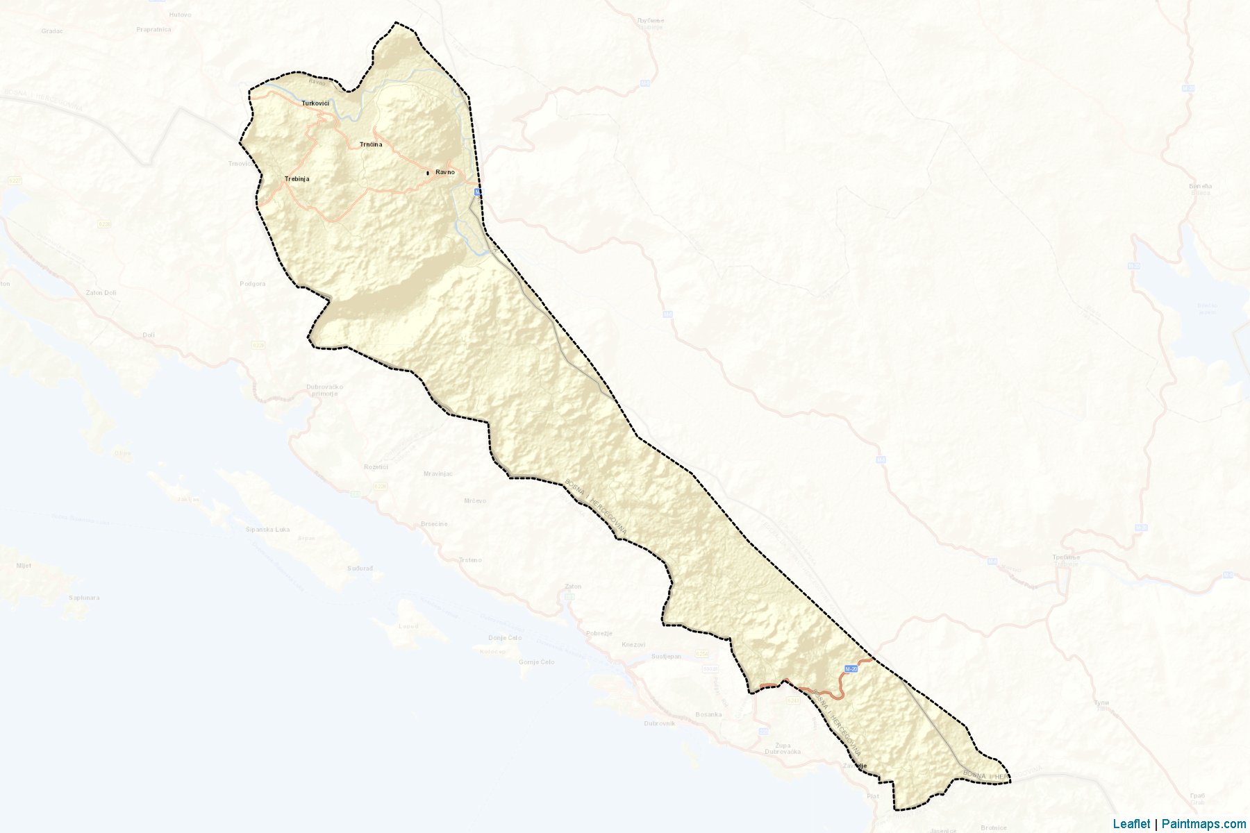 Ravno (Herzegovina-Neretva) Map Cropping Samples-2