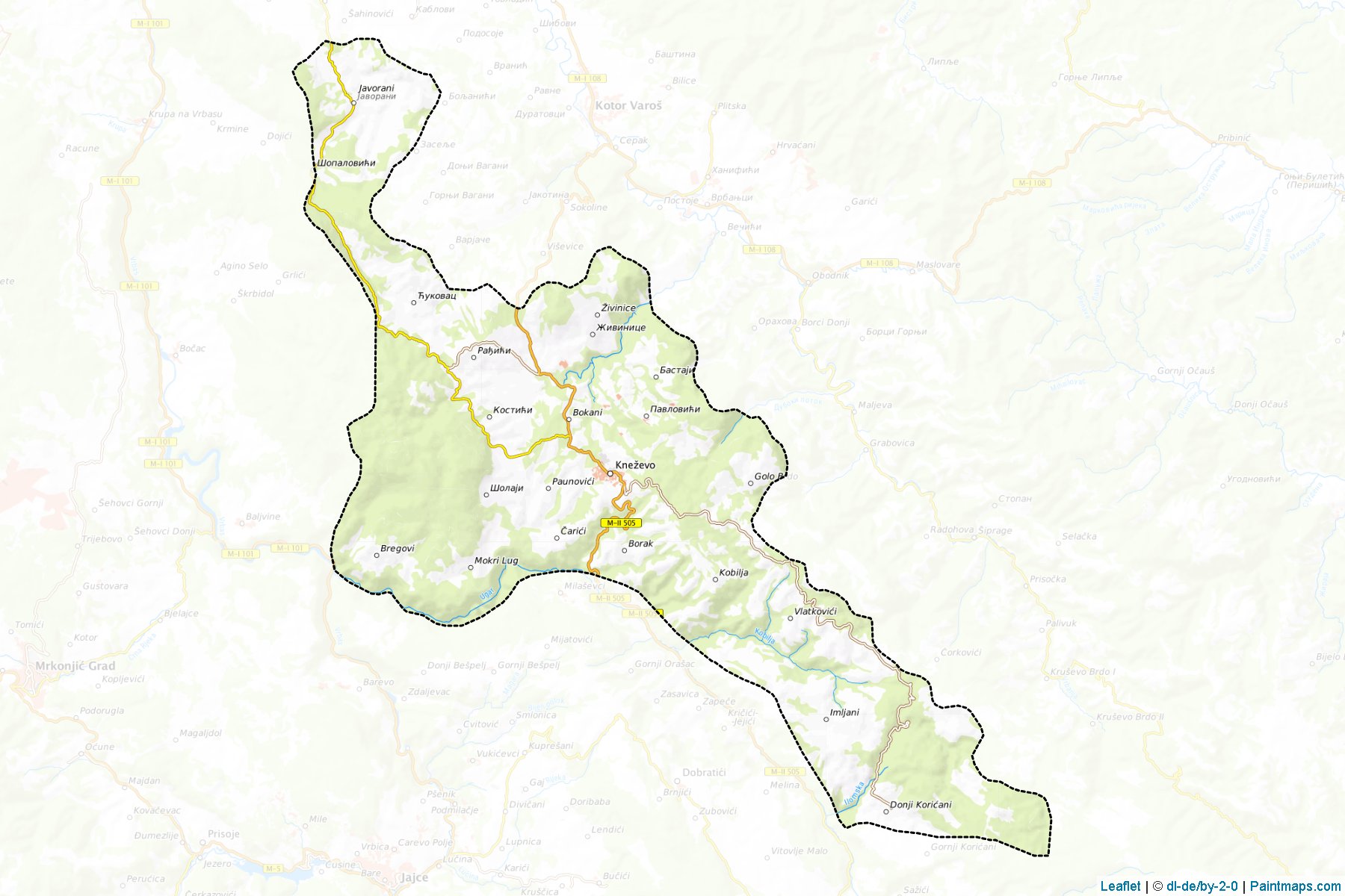 Skender Vakuf / Knezevo (Republic of Srpska) Haritası Örnekleri-1