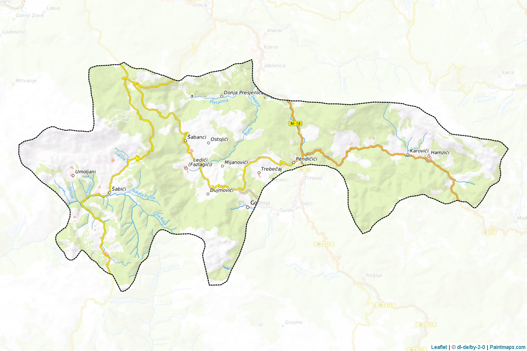 Trnovo (Sarajevo) Map Cropping Samples-1