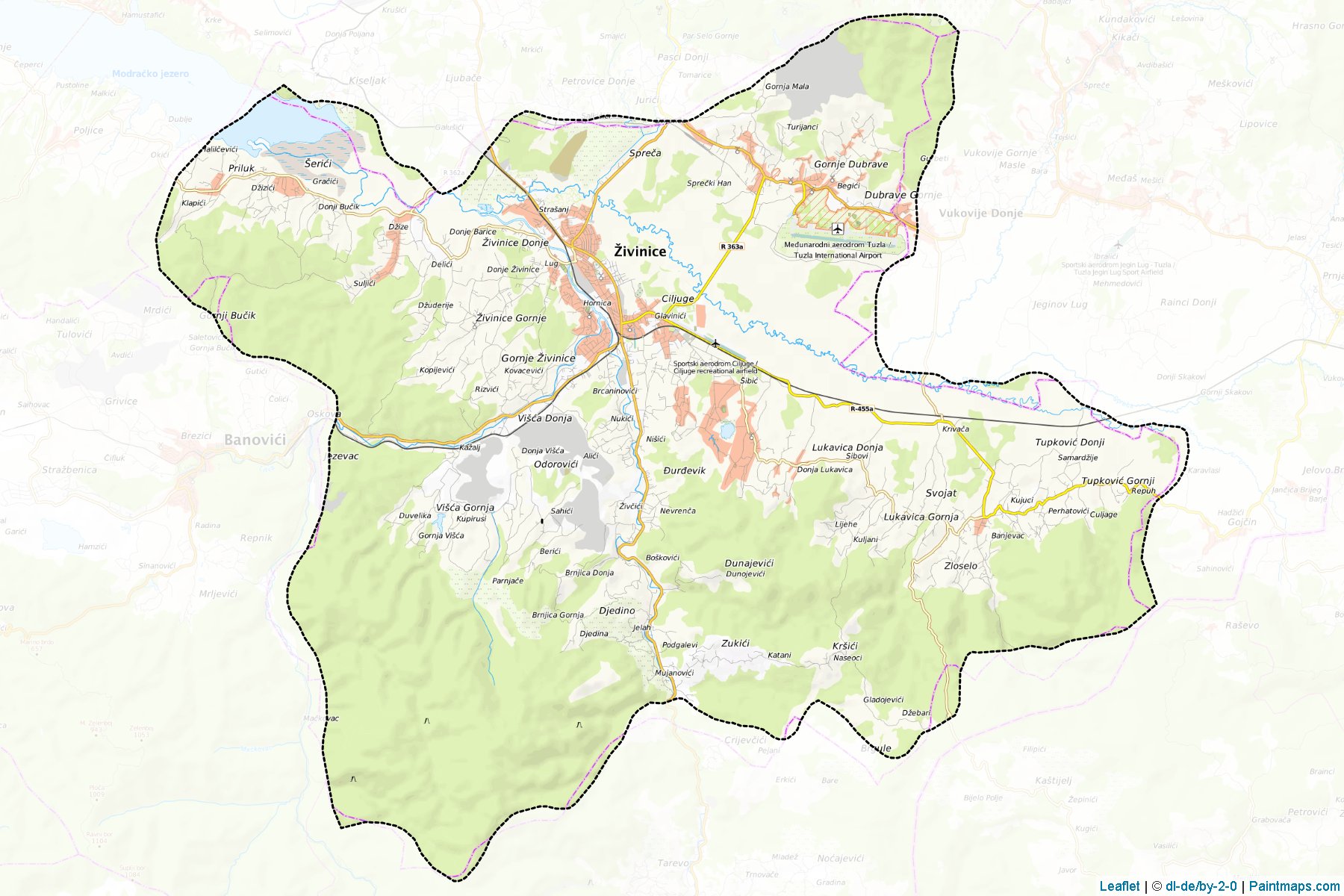 Zivinice (Tuzla) Map Cropping Samples-1