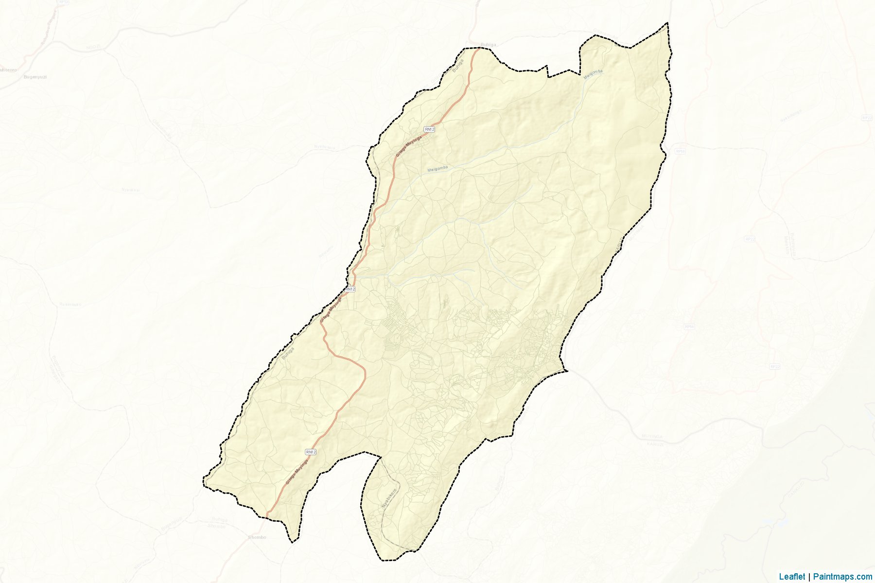 Muestras de recorte de mapas Buhiga (Karuzi)-2