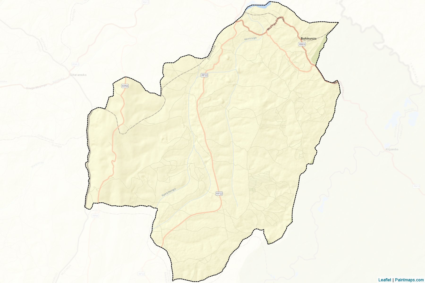 Buhinyuza (Muyinga Province) Map Cropping Samples-2