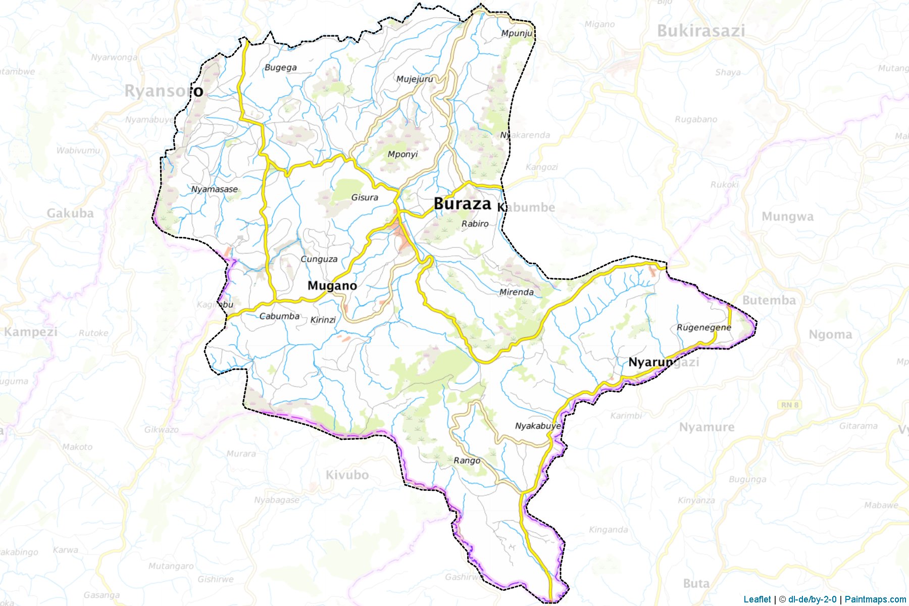 Buraza (Gitega Province) Map Cropping Samples-1