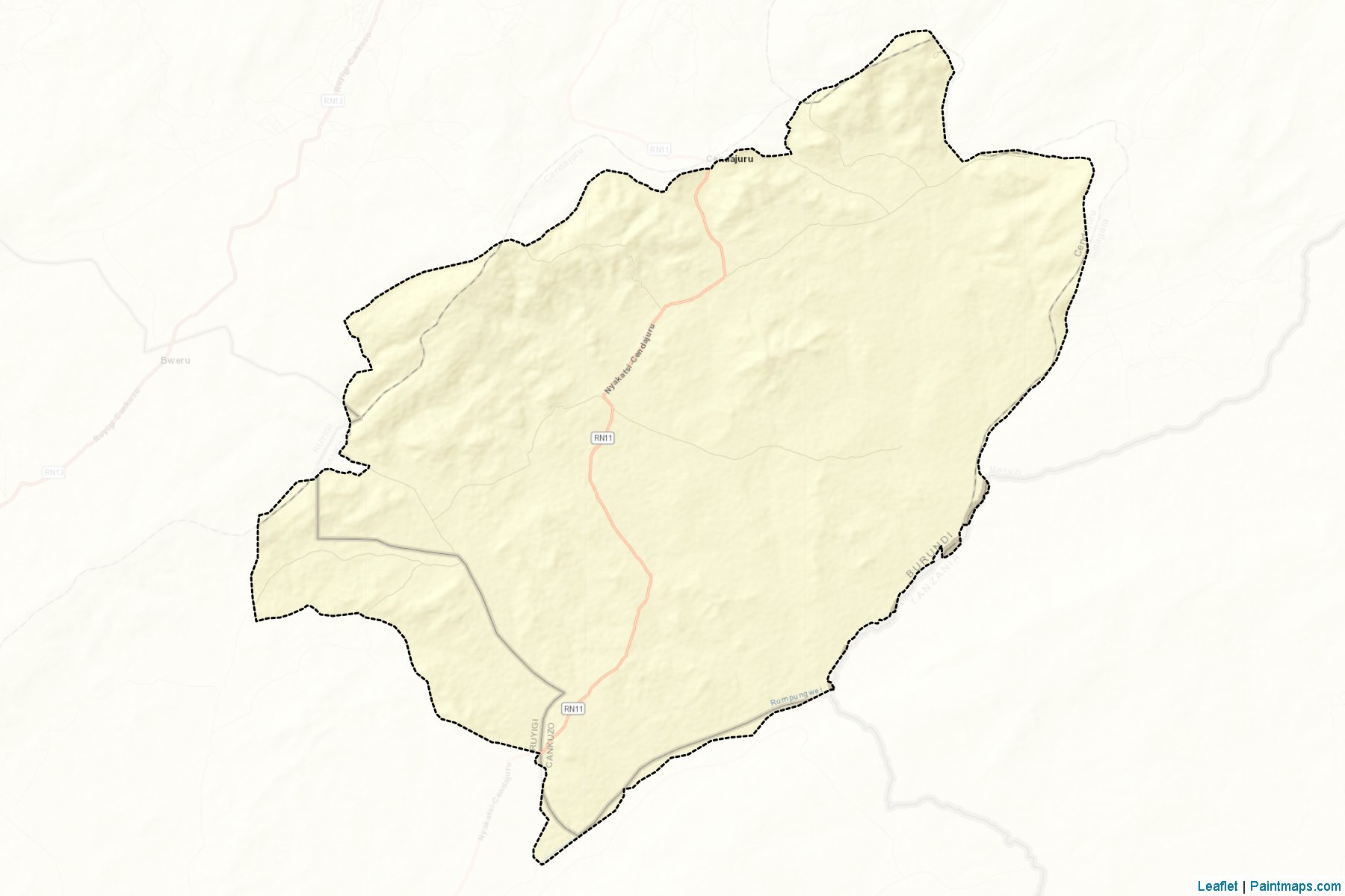 Muestras de recorte de mapas Cendajuru (Cankuzo)-2