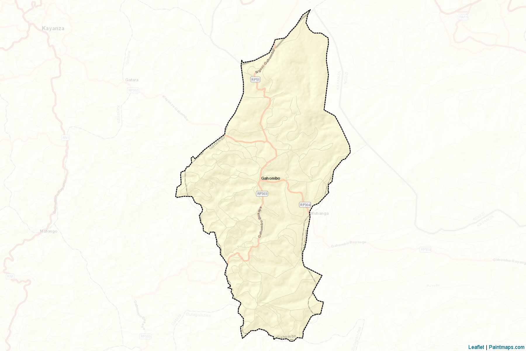 Muestras de recorte de mapas Gahombo (Kayanza)-2