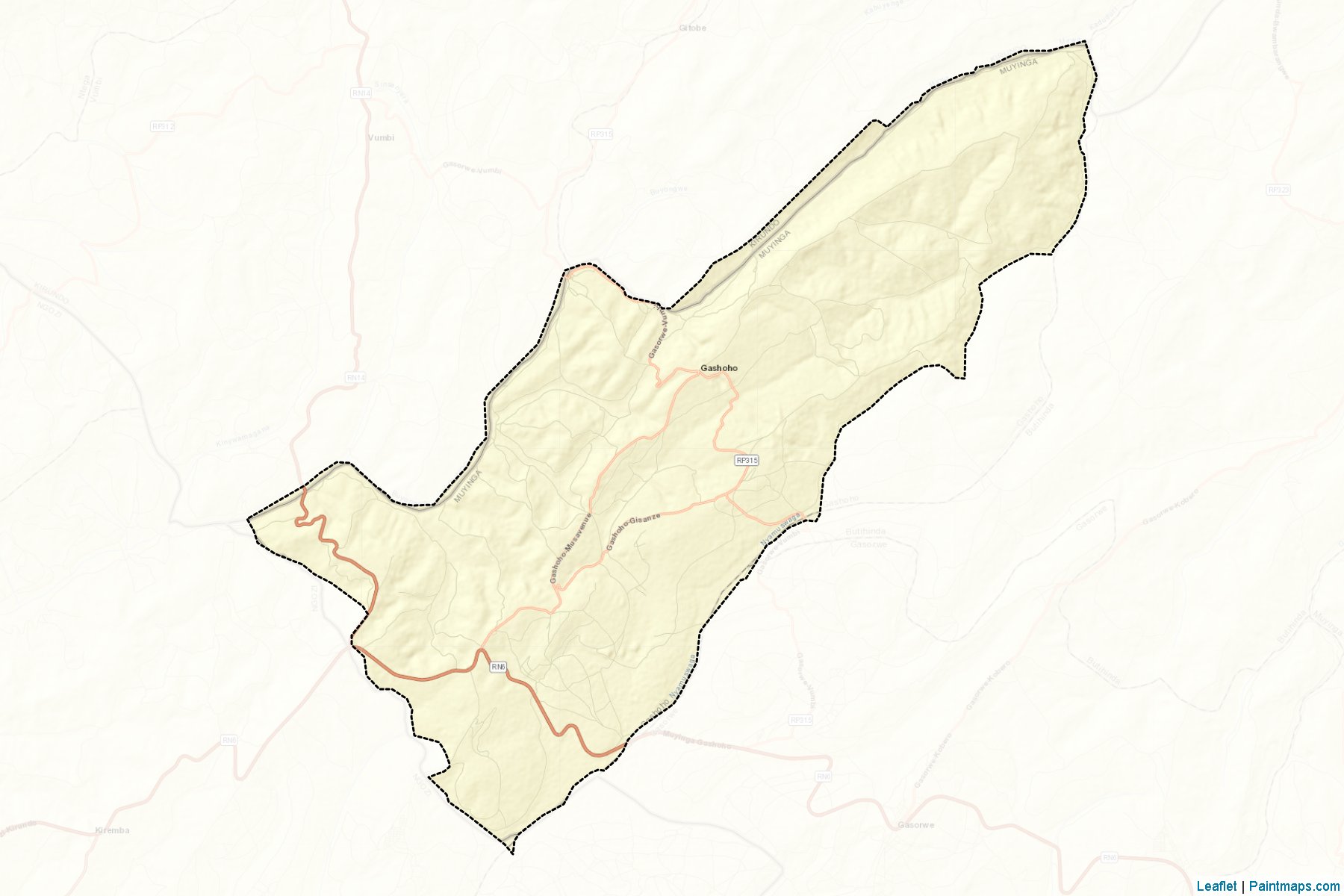 Gashoho (Muyinga Province) Map Cropping Samples-2